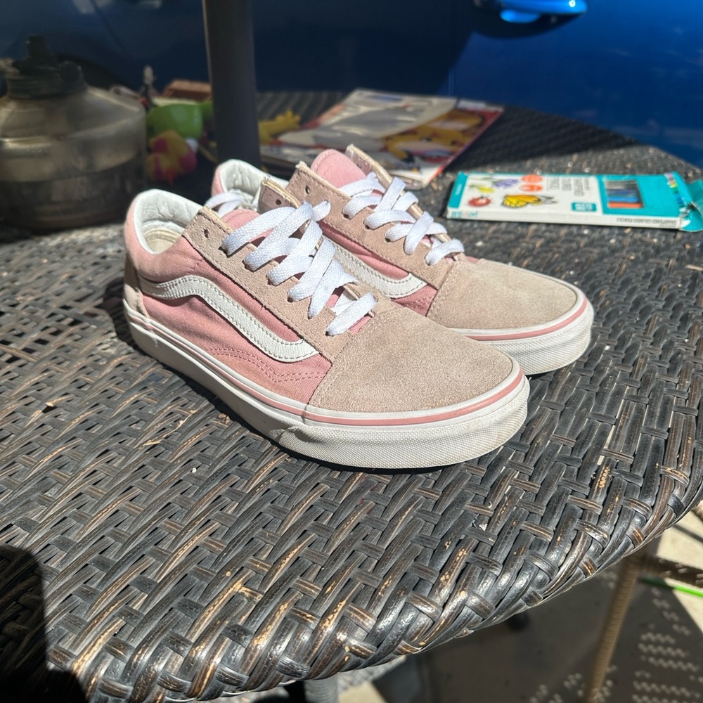Vans Blush and Beige Sneakers